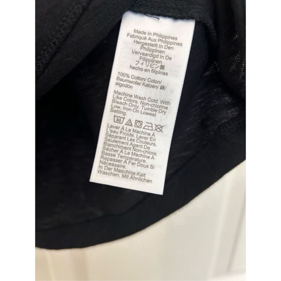 J. Crew NWT Girlfriend Crewneck Tee Black T-Shirt, Sz Large, MSRP $35 - Picture 5 of 10